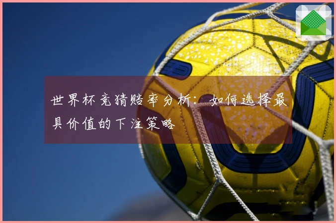 世界杯竞猜赔率分析：如何选择最具价值的下注策略